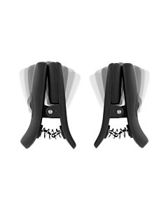 Bedroom Fantasy - Wireless Vibrating Nipple Clamps &mdash; two black clamps, front view