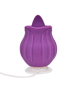 Loving Joy Rose Licking Clitoral Vibrator Purple