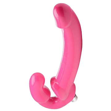 7X Revolver Slim Vibrating Strapless Strap-On Pink
