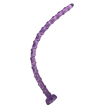 Dildo Anal cu Ventuza Spirala Purple 47 cm