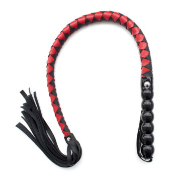 Mahogany Black & Red Flogger (Vegan Leather) - Kiotos