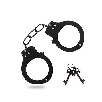 Μεταλλικές Χειροπέδες - Metal Black Handcuffs Toy Joy Gold