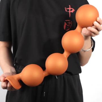 Anus Butt Plug with Suction Golden XXXL - 45x9cm