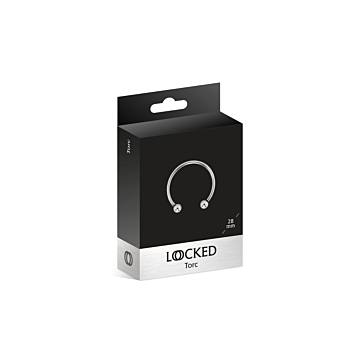 Torc open metal glans ring 2.8cm