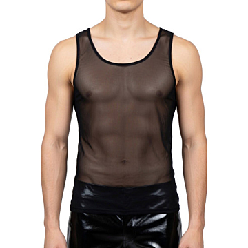 Men’s Sheer Mesh Tank Top 199681-BK 