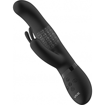 Izara Rotating Beads Rabbit Vibrator - Black
