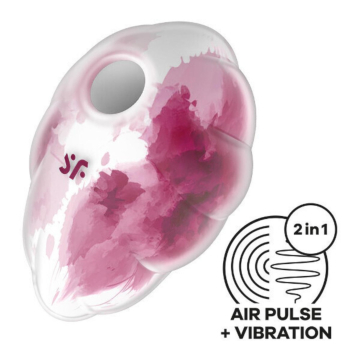 Satisfyer Cloud Dancer red print Clitoral Toy