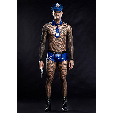 Στολή Αστυνομικού για Roleplay - Sexy Policeman Uniform Blue/Black