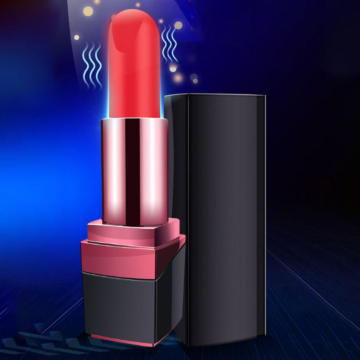 Vibrator Lipstick Macy 10 Modes Vibration Silicon USB Black 