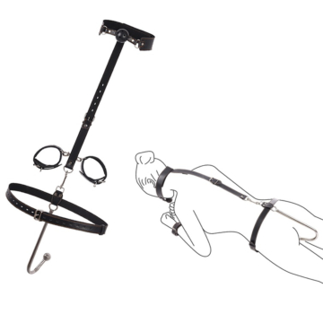 Hard Bondage Restraint System, Black