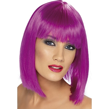 Περούκα Μωβ - Glamorous Purple Wig Smiffys