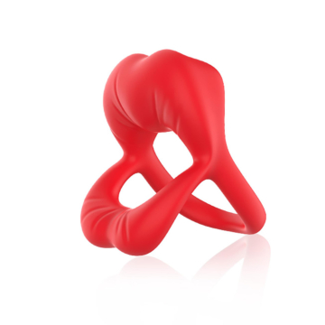 Big Mouth Vibrating Cock Ring – 9 Functions – Red