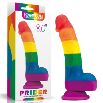 Dildo 20,5cm - Lovetoy Prider 8" Multi Color