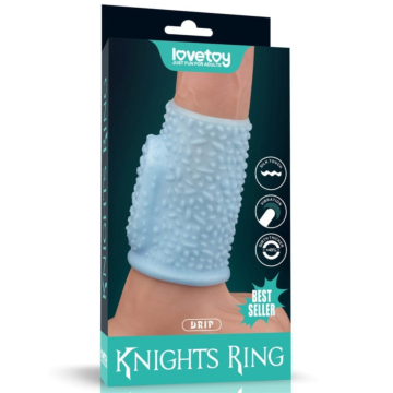 Δονητικό Δαχτυλίδι Πέους - Vibrating Drip Knights Ring Turquoise