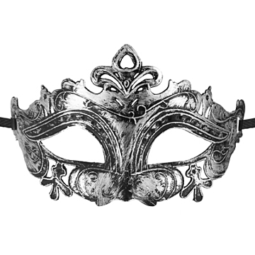Ερωτική Μάσκα - Erotic Silver mask Kinksters Silver
