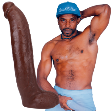 Brickzilla - Realistic ULTRASKYN Dildo - 13 / 33 cm - Chocolate