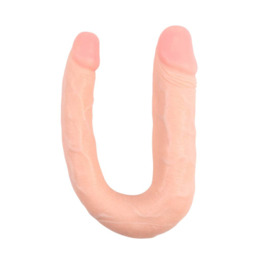 Ballsy Super Cock Her-Her Overlap Double Dildo 33 cm - Chisa - Realistic Double Penis - Skin