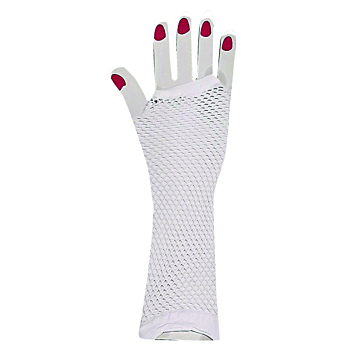 Gloves With Net White 30cm