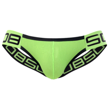 Mens Sexy Gay Underwear Briefs Jockstrap Low Rise Green