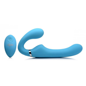 Στραπόν με Τηλεχειριστήριο 15cm - Double Silicone USB Harness Turquoise