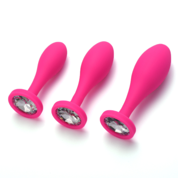 Πρωκτική Σφήνα 9cm - Chisa Pink Silicone Anal Plug Ruby