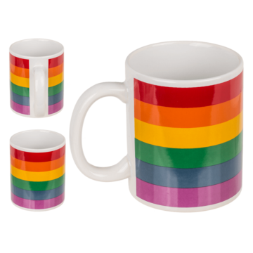 Mug, Pride flag, approx. 9.5 x 8 cm,
