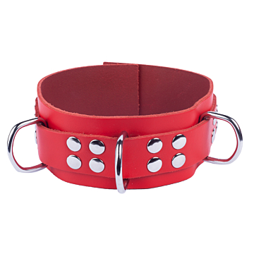 Ultra Red Leather Necklace