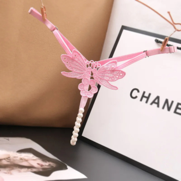Sexy Pearl Underwear String Pink
