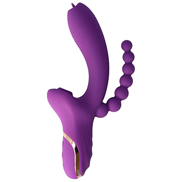 Rabbit Δονητής 22cm - Langloys Leto Purple