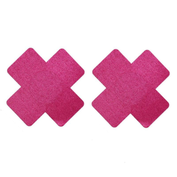 Cross Nipple Pasties Stickers Rose