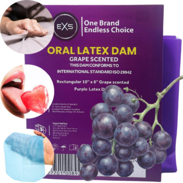 Dental Dam Σταφύλι - EXS Scented Oral Latex Dam Grape