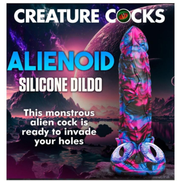 Dildo Εξωγήινο 23cm - Alienoid Silicone Multi Color