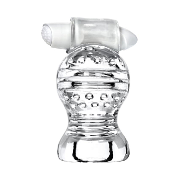 Lingam Shakti Vibrating Men's Masturbator 9 cm (Transparent) - ToyFa
