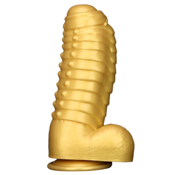 Φαντεζί Dildo Δράκου 34cm - Fantasy Gold Silicone Dragon Dildo Gold