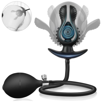 Flower Silicone Inflatable Anal Plug