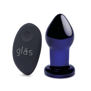 Glas - Rechargeable Remote Controlled Vibrating Butt Plug Purple