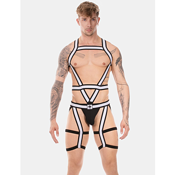 Body Harness - Barcode Berlin Duo Javed White-Black