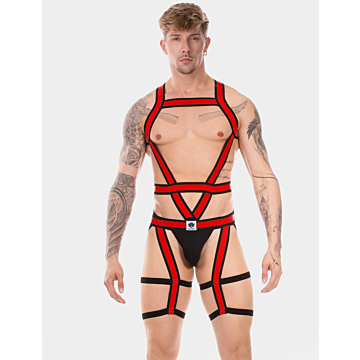 Body Harness - Barcode Berlin Duo Javed Red-Black
