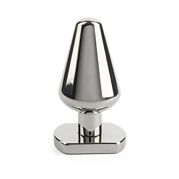 Πρωκτική Σφήνα 7.8cm - Mr. Steel Heavy Steel Butt Plug Medium Silver