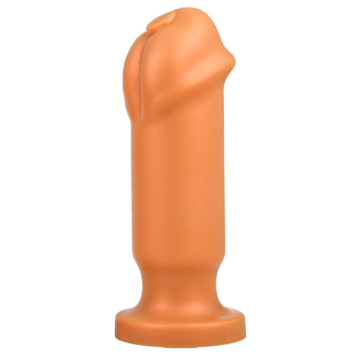 Horse Dick Butt Plug Dildo Gold M