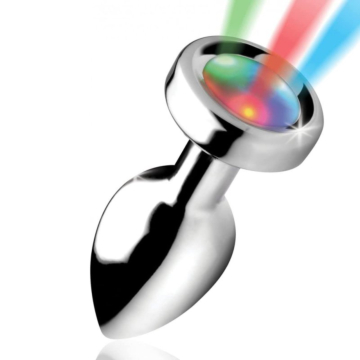LED Light-Up Steel Butt Plug – Size M