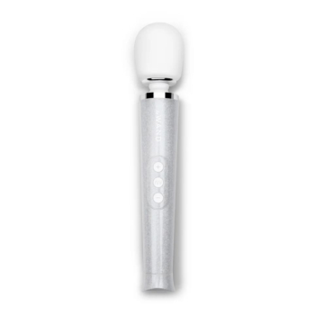 LE WAND – Petite All That Glimmers Wand Vibrator – White