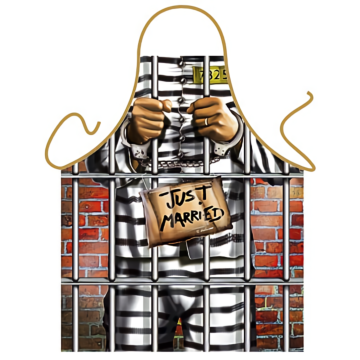 Just Married Prisoner Apron