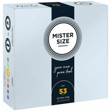 Προφυλακτικά 53mm - Mister Size Pure Feel - Σετ 36 τεμαχίων