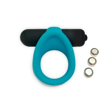 Penis Ring with Vibrations Silicone Blue Mokko Toys