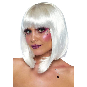 Leg Avenue Pearl Bob Wig - Natural White
