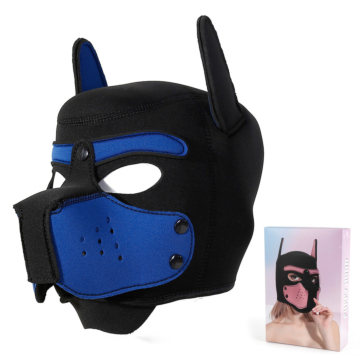 Μάσκα Pup Hood - Kinksters Unisex Full Face Neoprene Blue