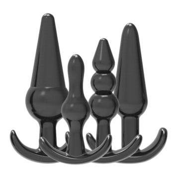 Σετ Plugs Πρωκτικής Εξερεύνησης 12.75cm - Loving Joy Butt Plug Training Kit Black