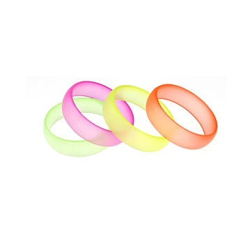 Transparent Neon Frosted Bangles