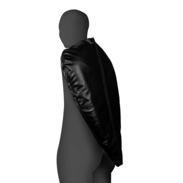 Zip-Up Full Arm and Shoulder Sleeve Restraint - Black
